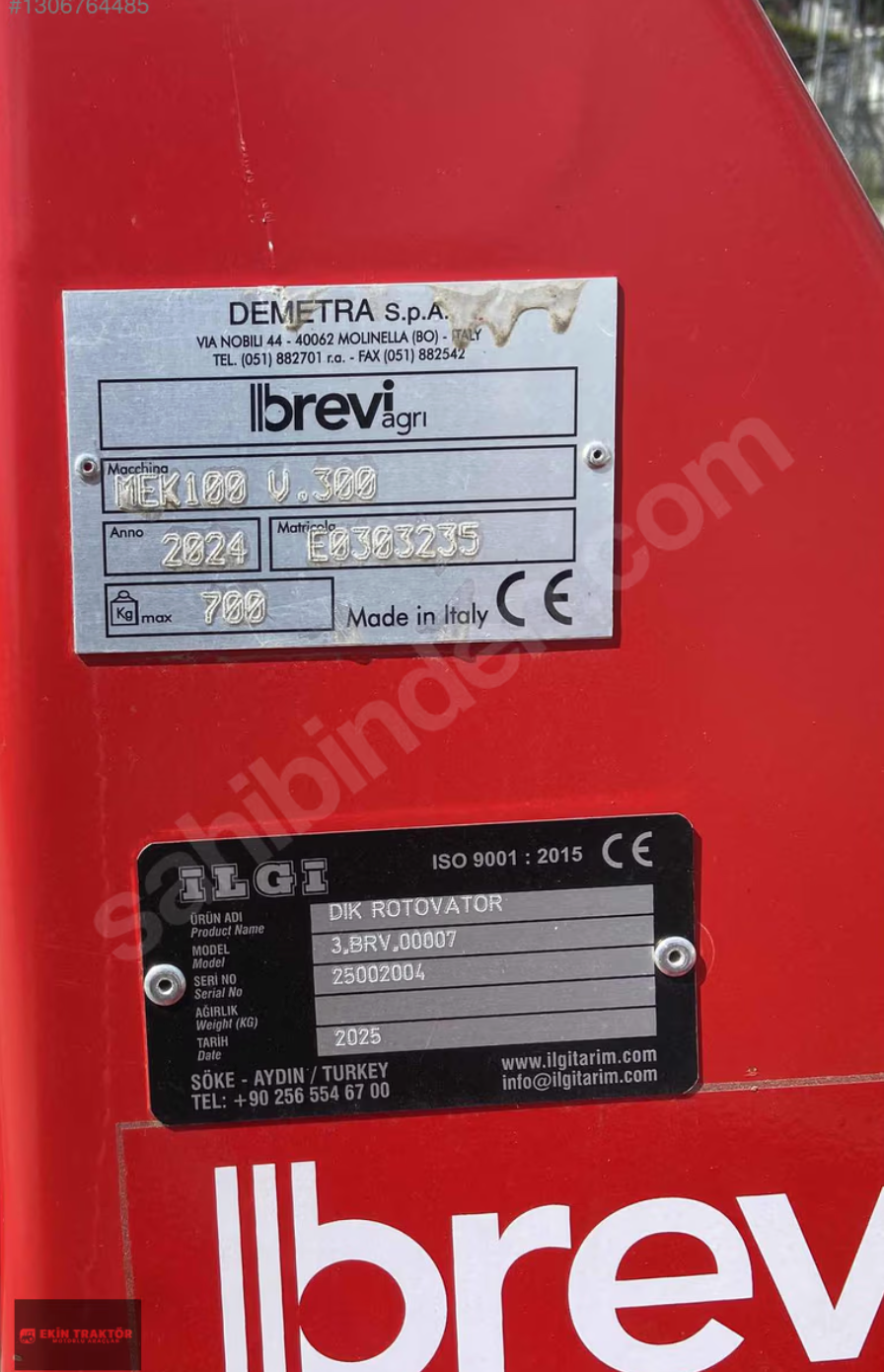 Sıfır Brevi 3mt Dik Rotavatör ekipman fotoğrafı 4 - Ekin Traktör